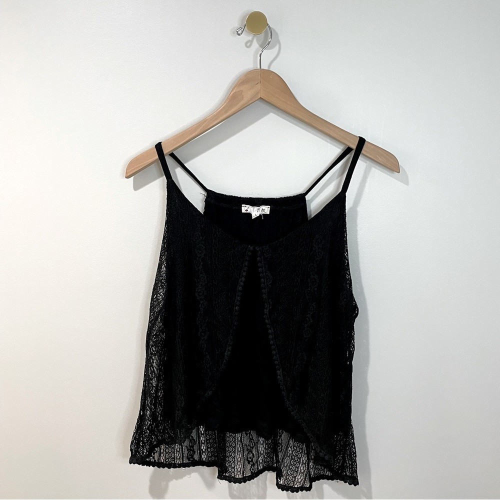 IT Girl | Lace Cami Black Tank Top